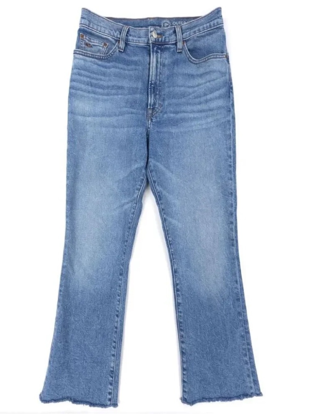 NEW Outerknown Organic Cotton Costa Crop SEA Jeans Bootcut Boho Clean Girl VSCO